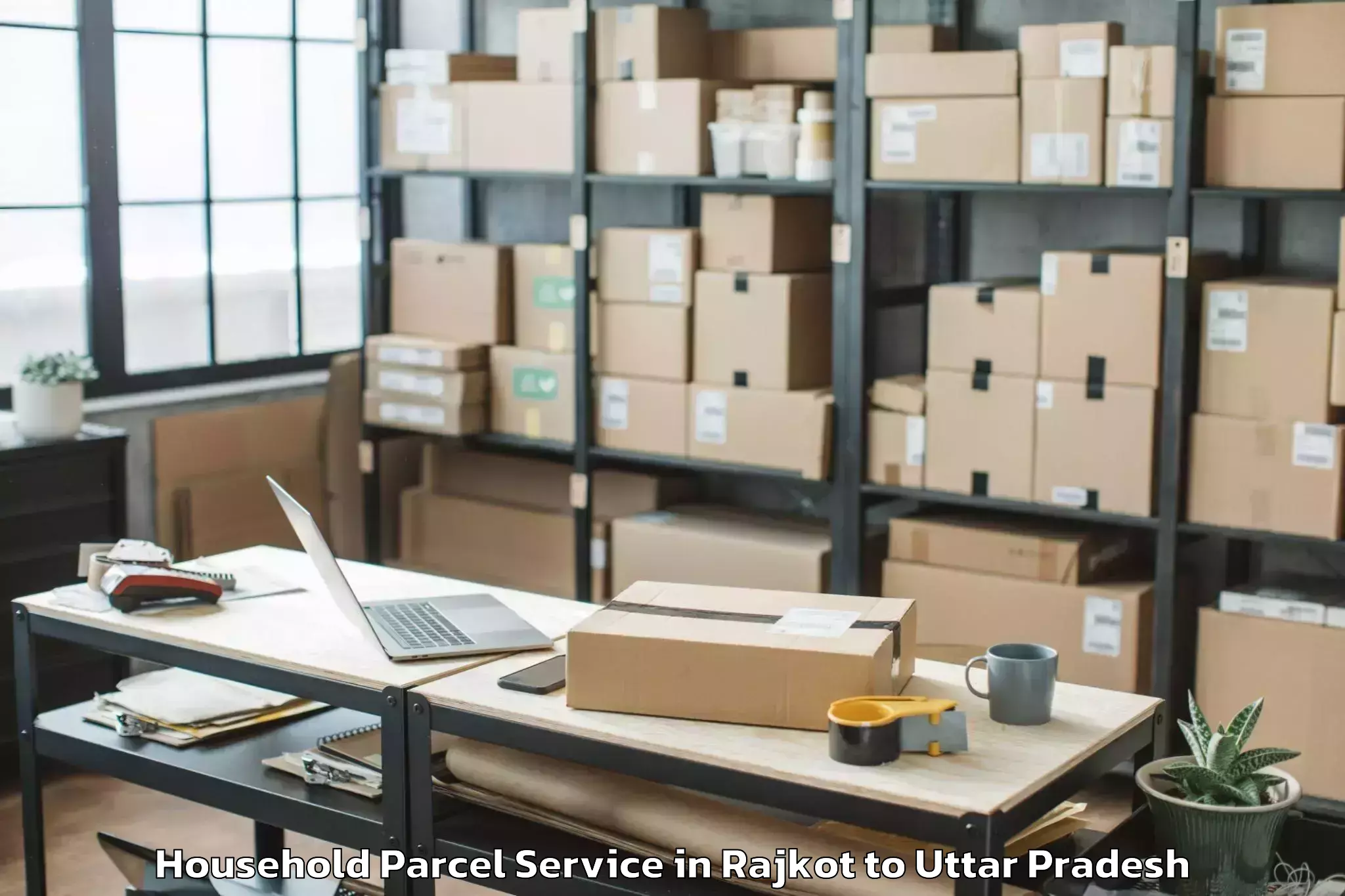 Book Your Rajkot to Gohand Household Parcel Today